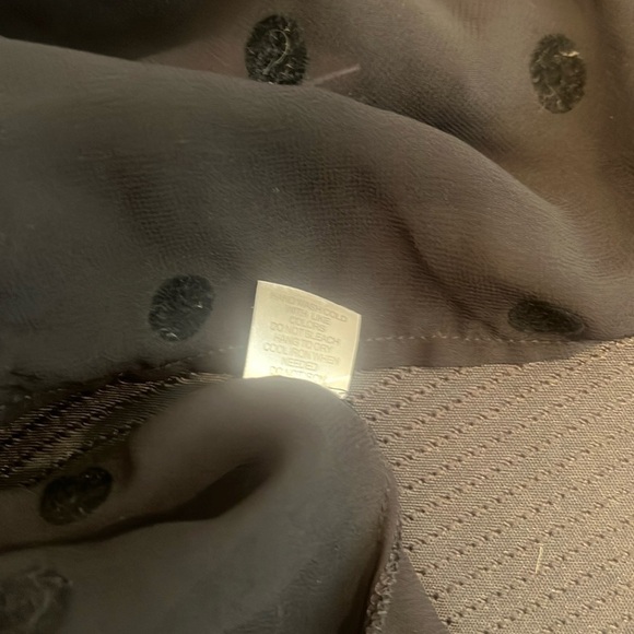 Charming, Charlie polkadotted black blouse sheer​ - Picture 6 of 6